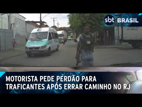 Motorista entra por engano em comunidade e é cercado por traficantes | SBT Brasil (16/01/25)