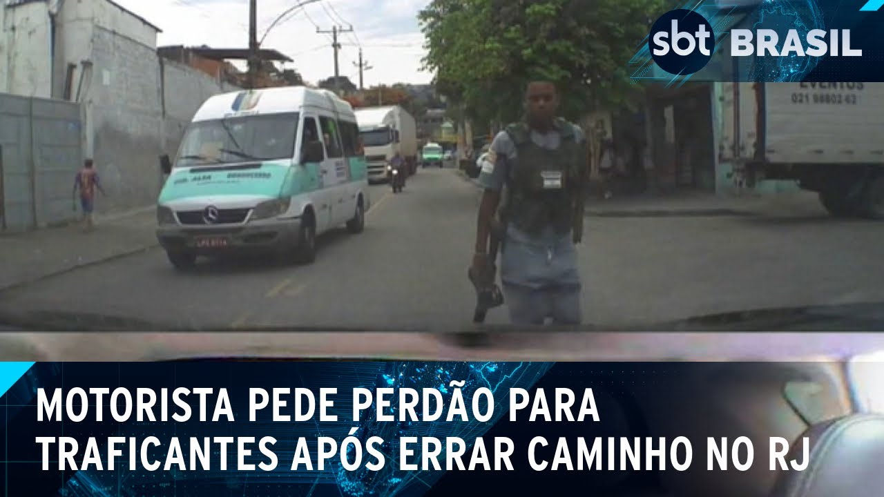 Motorista entra por engano em comunidade e é cercado por traficantes | SBT Brasil (16/01/25)