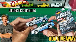KURANG DETAIL !!? HOT WHEELS NISSAN SKYLINE GTR R 34 FAST FURIOUS 2021 || BUAT GIVEAWAY AJA NIH ..