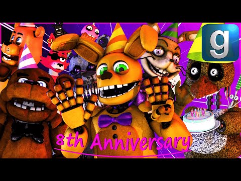 8th Anniversary! | Gmod FNAF 9 Saves, One Night At Flumpty's 1, 2, & 3, Watching Past Videos & More!