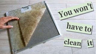 How to make Extra Filter for Range Hood Filter. You won't have to clean it!