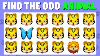 Find The Odd One Out | Animal Emoji Edition 🐯