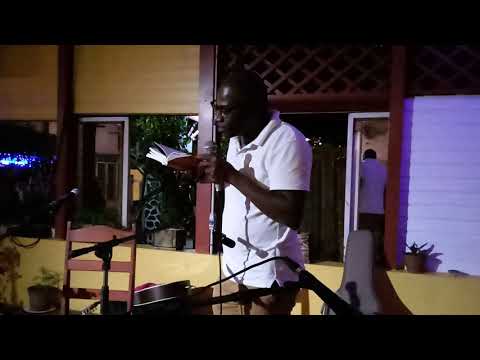 Open mic session at the Salon Du Livre de Mayotte 2019