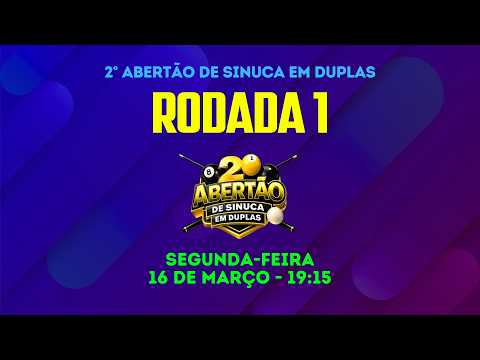 SINUCA AO VIVO | 1° RODADA | REGIONAL DE DUPLAS | PALMITAL PR | FAIR PLAY SOCIETY BAR