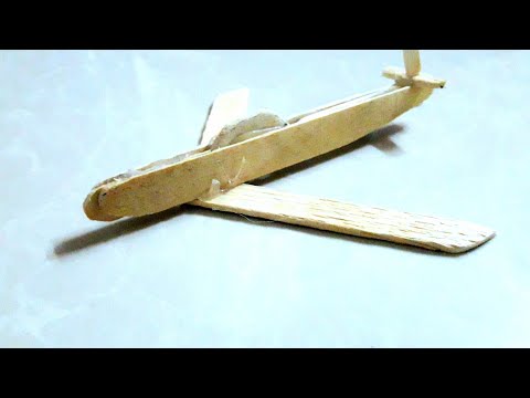 How to make a plane by ice cream stick.