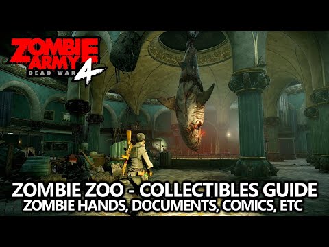 Zombie Army 4 - Collectibles Guide - Mission 4 - Zombie Hands, Documents, Comics, Upgrade Kits, etc