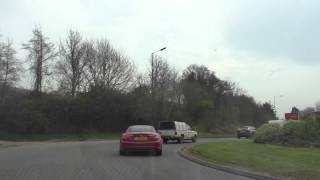 preview picture of video 'Driving On Bromyard Road, The Homend, High Street & The Southend, Ledbury, Herefordshire, England'