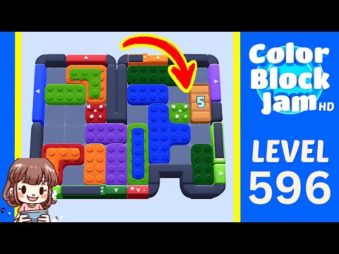 Color Block Jam Level 596 Solution Walkthrough