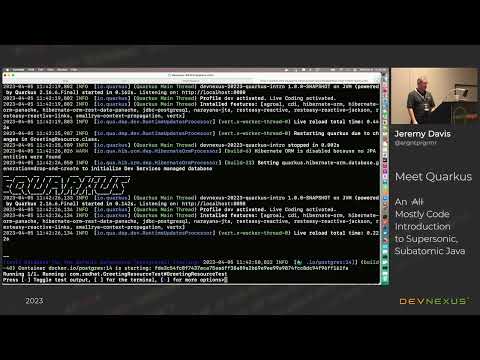 Devnexus 2023 - Meet Quarkus - Jeremy Davis