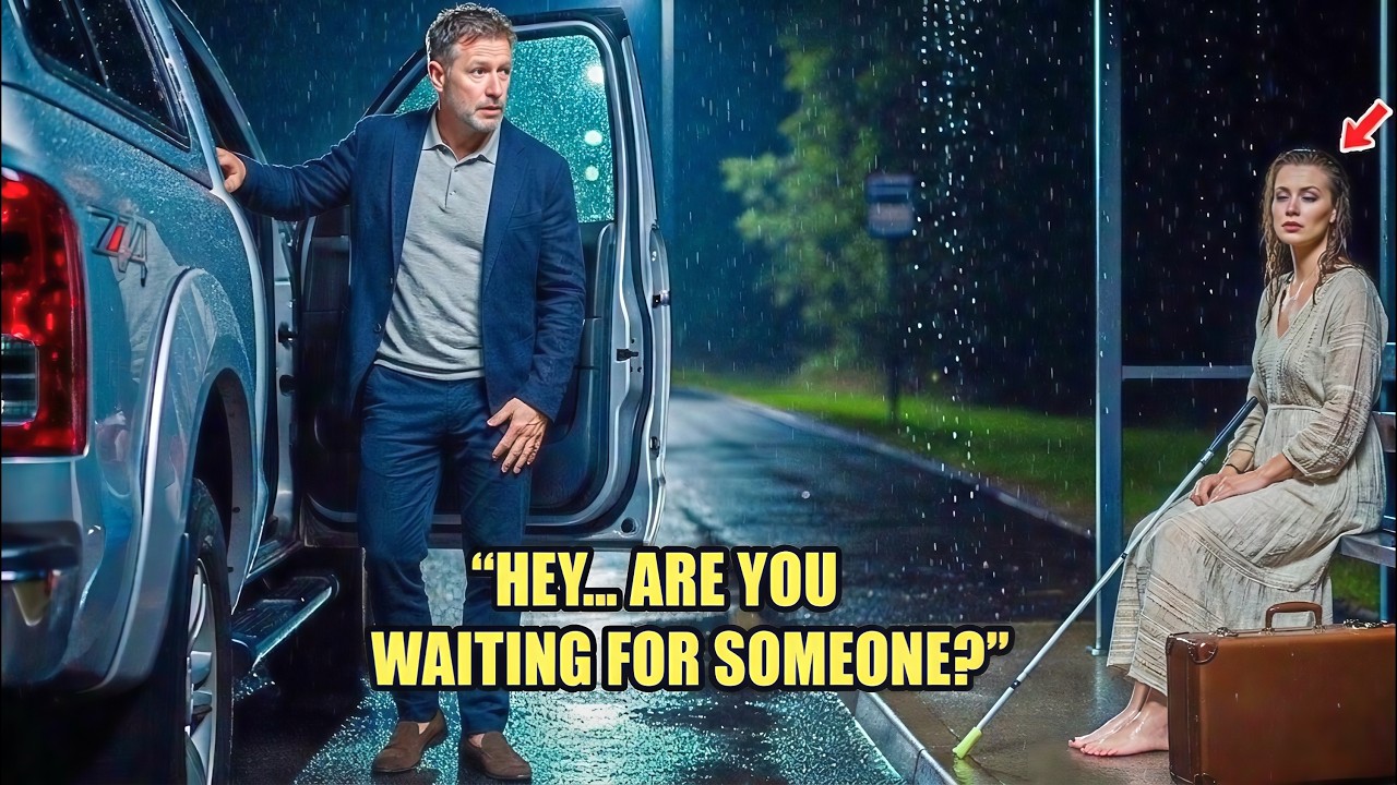 Single Dad Sees a Blind Girl Abandoned at a Bus Stop — What He Discovered Shocked Him to the Core!