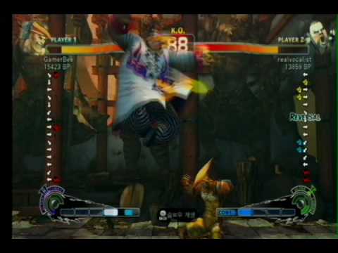 SSF4 gamerbee(adon) VS realvocalist(rufus)