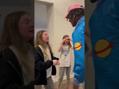 This is how my little sisters greet my fiancée everytime we come over #shorts