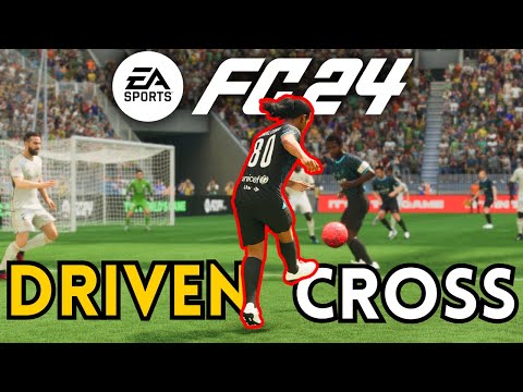 How to do DRIVEN CROSS in FC 24? #fc24