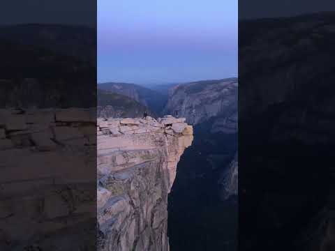 Going Up The Cables On Half Dome In Yosemite National Park, CA