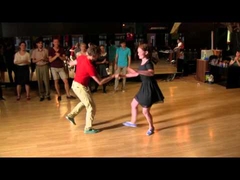 Nadezhda Makarova & Vladimir Grishin - ProAm Finals of Lindy Hop JnJ at Crazy Tea Party