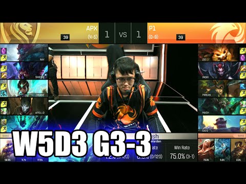 Apex Gaming vs Phoenix1 | Game 3 S6 NA LCS Summer 2016 Week 5 Day 3 | APX vs P1 G3 W5D3 1080p