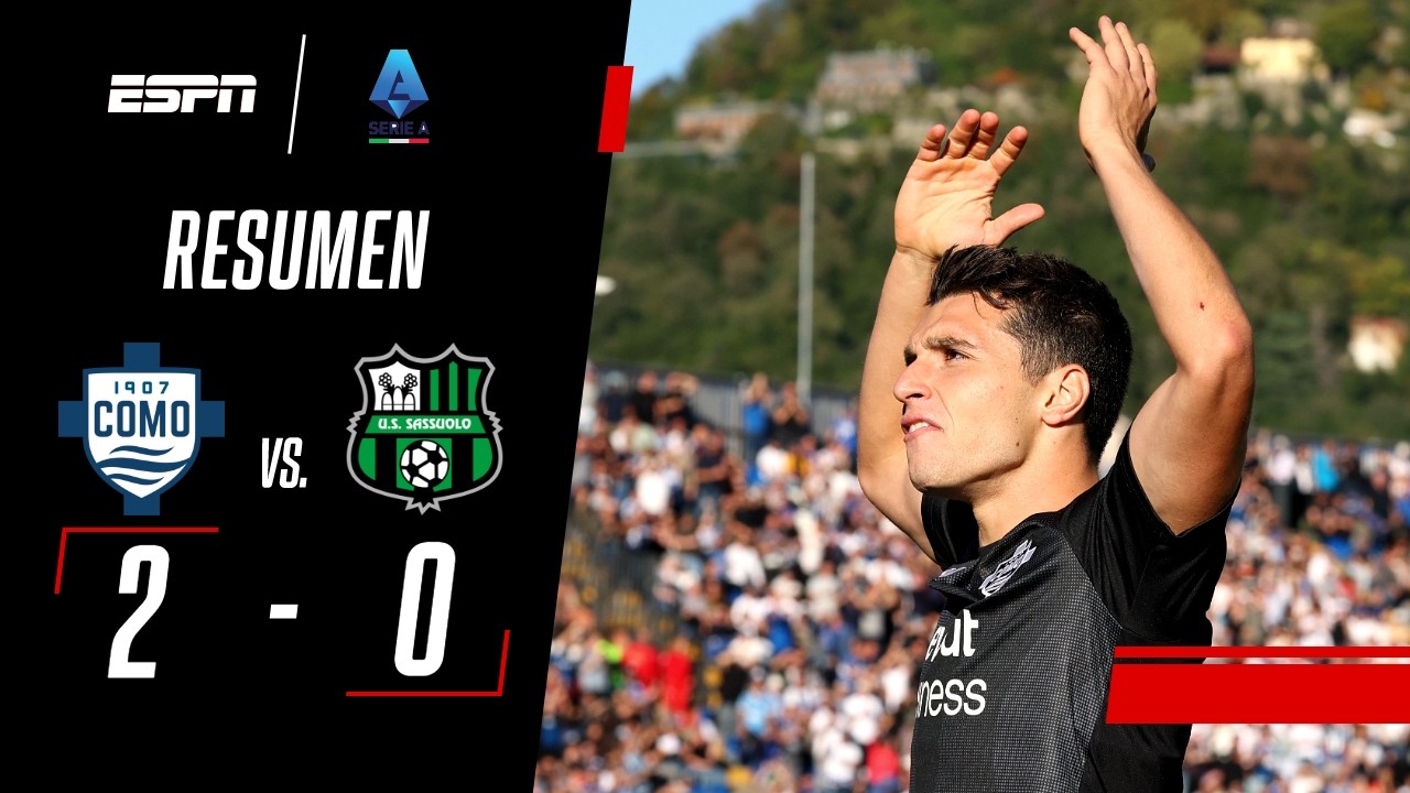 DOBLETE DE DOUVIKAS PARA EL TRIUNFO DE COMO CON PERRONE DE TITULAR | Como 2-0 Sassuolo | RESUMEN