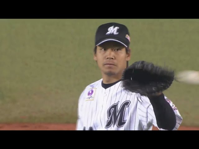 【4回表】マリーンズ・佐々木 キレ味抜群の変化球で奪三振!! 2017/4/20 M-H