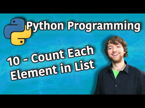 Python Programming Tutorial 10 Count Each Element in List List Comprehension