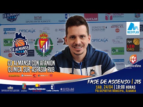 Previa Rubén Perelló   FAJ15   CB Almansa con AFANION vs RVB