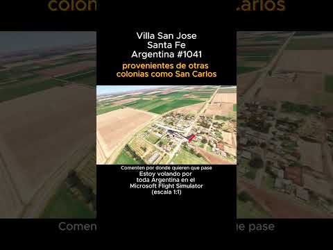 Villa San Jose, Santa Fe desde el Microsoft Flight Simulator #villasanjose #santafe #msfs #argentina