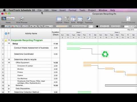 Mac Project Management Software, FastTrack Schedule 10 for Mac Quick Tour