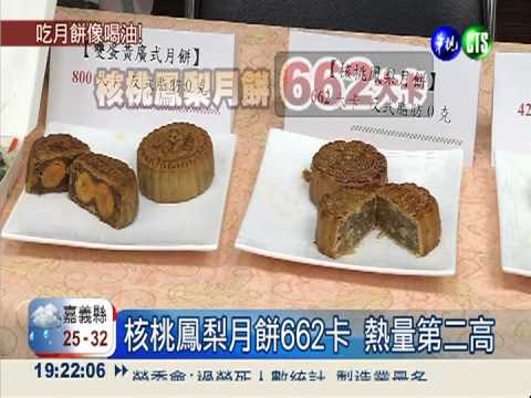 雙蛋黃月餅800卡＝1個雞腿便當