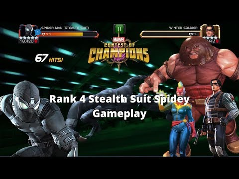 Rank 4 Stealth Spider-Man Gameplay | Marvel Contest of Champions