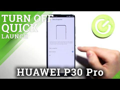 HUAWEI P30 Pro & Quick Launch Disabling - Double Tap Power Key or Volume Key