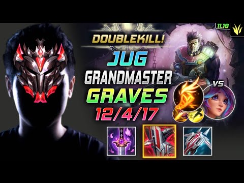 GrandMaster Graves Jungle vs Lillia - 천상계 정글 그브 템트리 룬 요우무 기발 グレイブス Грейвз 法外狂徒 葛雷夫 - LOL KR 11.18