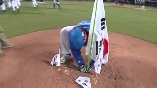 [閒聊] 日韓野球交鋒-插旗與激情