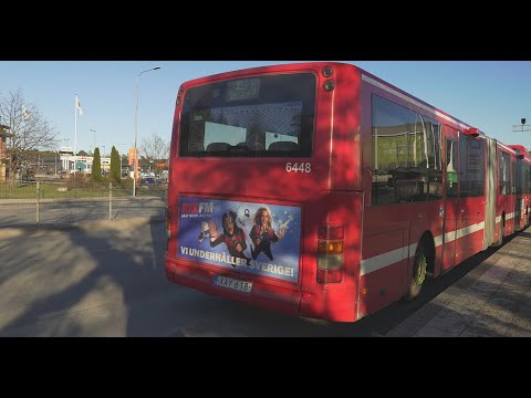 Sweden, Stockholm, bus 474 ride from Slussen to Mölnvik