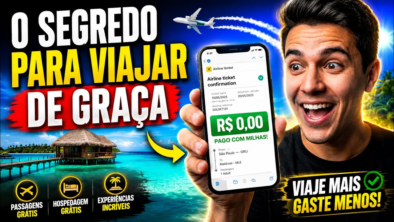 🚨 REVELADO: O Segredo para Viajar de Graça (ou Quase Isso) em 2026! ✈️ Milhas para Iniciantes
