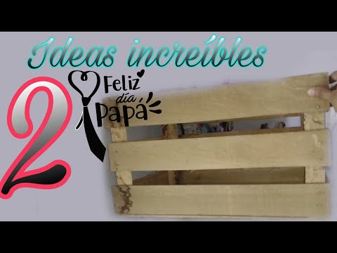 2 MANUALIDADES PARA TU HOGAR CON CAJAS DE MADERA - crafts for your home with wooden boxes