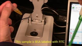Nanodrop Spectrophotometer: Labeled Protein analysis (FITC-BSA)