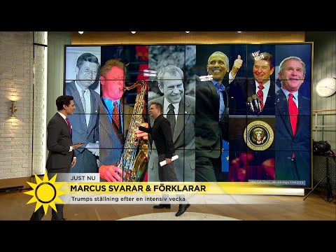 Marcus avslöjar nya siffror: Trump den minst populära presidenten någonsin - Nyhetsmorgon (TV4)