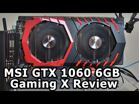 Part of a video titled MSI GTX 1060 6GB Gaming X Review - YouTube