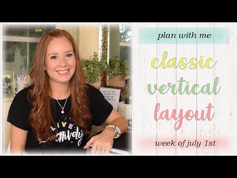 Plan with Me - Classic Happy Planner week of  July 1st