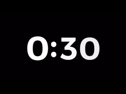 Classic countdown timer  - 30 Seconds - Silent