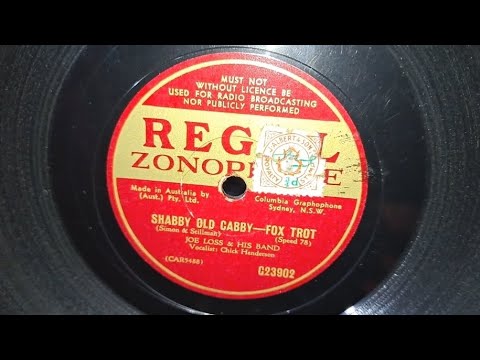Shabby Old Cabby. Joe Loss & Band. Vocal by Chick Henderson. Regal Zonophone 78rpm Record from 1939
