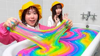 【寸劇】お風呂がスライムになる！？もしもスライムを操れる天才小学生がいたら...！スライムマスターを目指して特訓しよう！小学生のお姉ちゃんは幼稚園児の弟を助けられるかな？