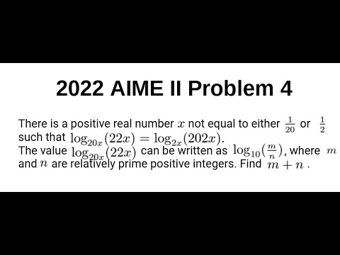 2022 Aime Ii Problem 4