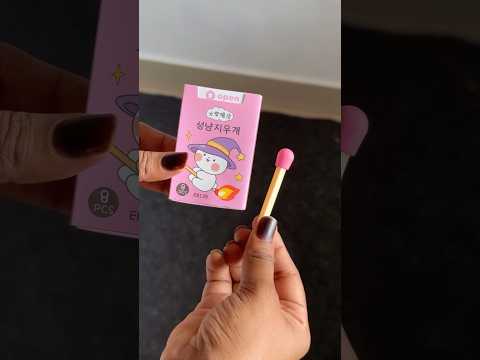 Cutest Match Stick Eraser 🌷✨#eraser #stationery #stationary #kawaii #matchstick #cute #shorts