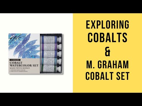 Understanding Cobalts | swatching M. Graham Cobalt watercolor set & discovering the Cobalt family