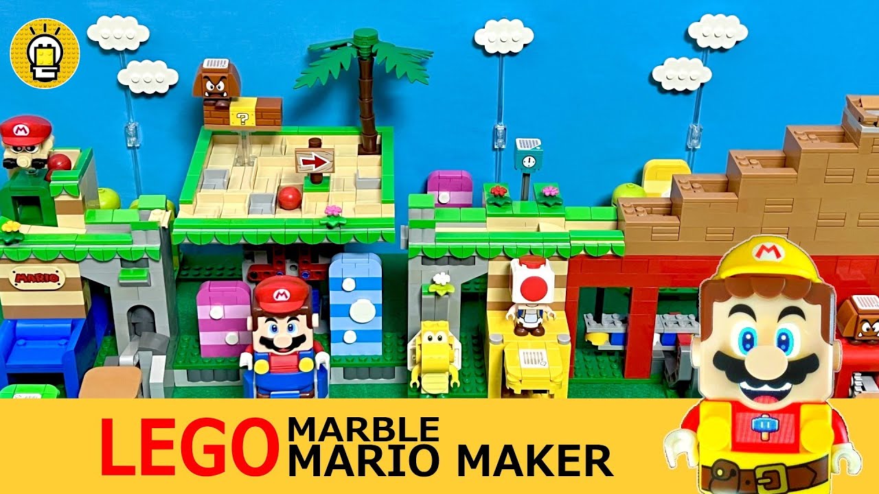 レゴでビー玉マリオメーカーを作ろう！LEGO Marble Mario Maker!