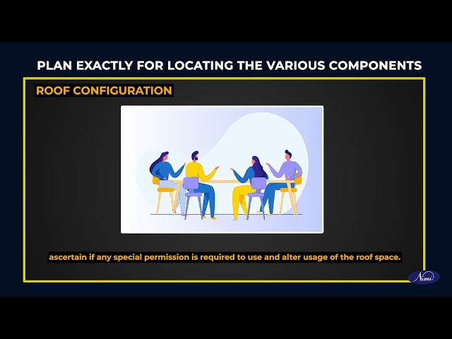 Mark locations for components of solar PV electrical system on site
