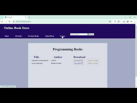 Book Store in Django Python