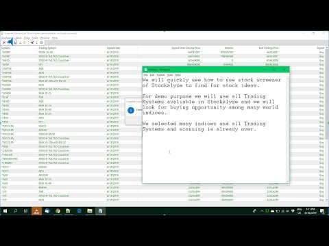 Stock Screener Stockalyze feature video