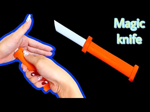 How To Make a Magic Paper Knife | Paper knife | Origami knife