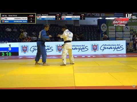 Nurali EMOMALI vs Radu IZVOREANU, -66KG, Semi-Final, Junior Judo World Championships 2022